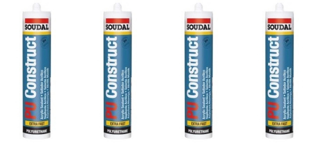 Adhesivo PU CONSTRUCT Soudal 310ml
